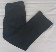 Sonoma Cropped Boot Women High Rise Button Fly Stretch Black Jeans Sz 16... - £10.30 GBP