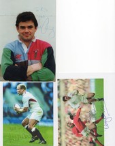 English Rugby Union England International 3x Unidentified Hand Signed Photo s - $10.99