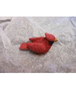 Shelf Sitting Cardinal Ceramic Figurine 2x3&quot; Holiday Decor USED - $182.94 MXN