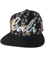 California Womens Baseball Cap Embroidered Floral Hat Snap Back Adjustable - £20.00 GBP