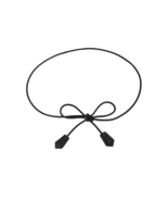 ALIZO Long Thin Polished Black Leather Tie String Skinny Belt - $1,847.19 MXN