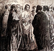 Jesus Calls To Sinners 1841 Victorian Woodcut Religious Antique Art DWZ3A - £39.86 GBP