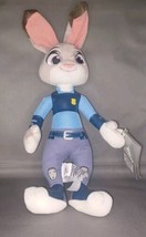 NWT Disney Store Zootopoia Officer Judy Hopps 16&quot; Plush Toy Bunny Doll - £12.45 GBP
