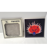 Stanley Mouse STEPPENWOLF Trivet Tile Coaster Flaming Wolf 6" x 6" - €24,04 EUR