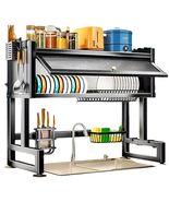 Kitchen Sink Countertop Dustproof Storage Rack with Bowl Drying Function... - $1,419.13 MXN+