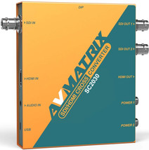 AVMATRIX SC2030 3G-SDI/HDMI Scaling Cross Converter, Analog Audio Embedding - £132.98 GBP
