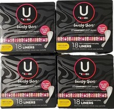 U By Kotex Barely There Every Day Panty Liners 18 Each Box 72 total Lot ... - £7.73 GBP