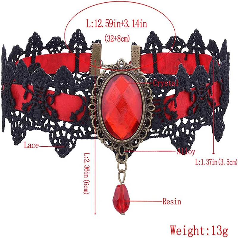 House Home Gothic Punk Lace Choker Aklace For Women Fashion Retro Clavicle Chain - $25.00