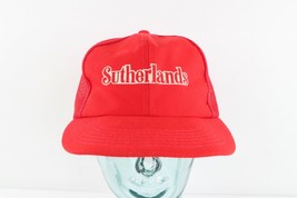 Vintage 80s Streetwear Sutherlands Hardware Store Spell Out Trucker Hat ... - $24.70