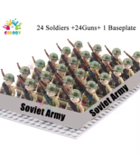 WW2 Military Building Blocks Soviet Army Mini Action Figures Toy Christm... - $21.98