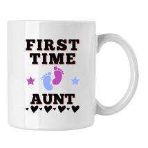 First Time Aunt Coffee Mug, Pregnancy Announcement For parents Coffee Mugs - £13.16 GBP