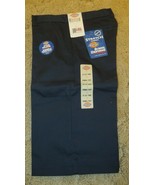 Dickies Girl&#39;s Jr Flat Front Bermuda Short Sz 1 Stretch Fabric Navy Pant... - $17.58 CAD