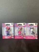 Disney Junior Minnie Mouse &amp; Figaro Mini Figures NEW Set Of 3 - £8.33 GBP