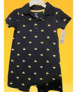 NWT - Carter&#39;s YELLOW SUBMARINE Boys 12M Short Sleeve Snap-Front Short O... - $17.99