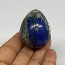 91.6g, 1.8&quot;x1.5&quot;, Natural Lapis Lazuli Egg Polished @Afghanistan, B33313 - £23.52 GBP