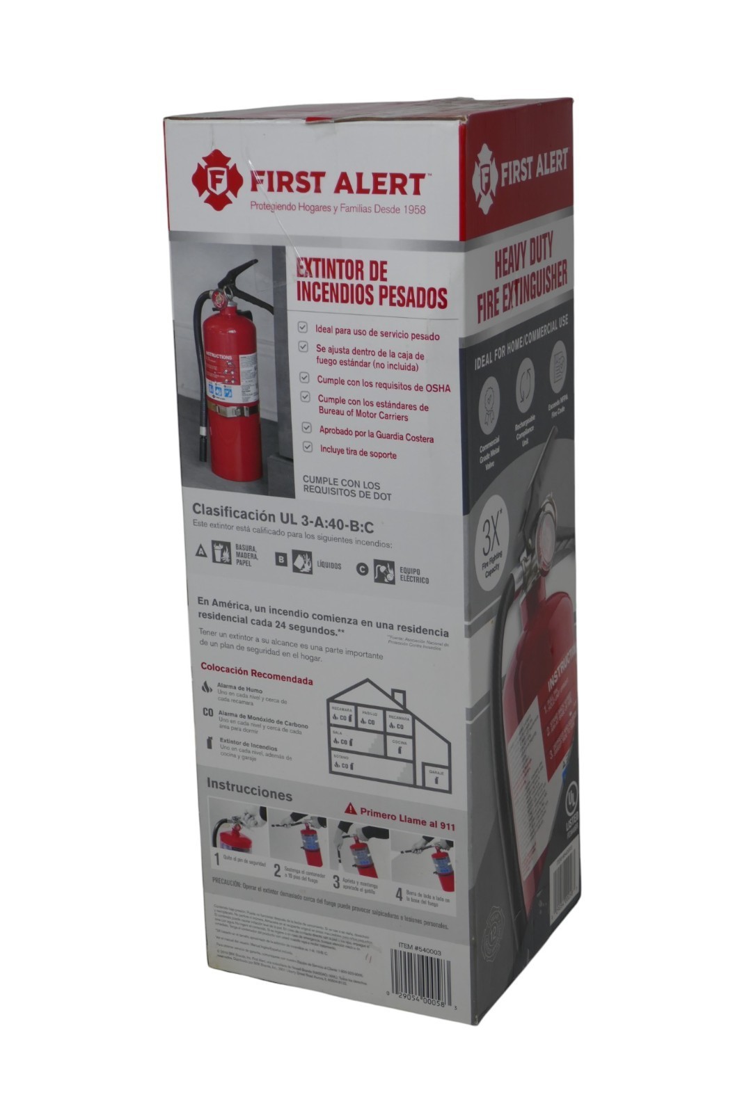 First Alert Heavy Duty Home/Commercial Fire Extinguisher SEALED Item image 2
