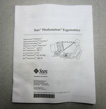 Sun Microsystems 805-7161-10 Rev. A Workstation Ergonomics Manual - £9.72 GBP