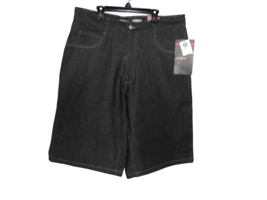 Southpole Men&#39;s Vintage Jeans Shorts Black Size 34 Rare NWD! - £55.90 GBP