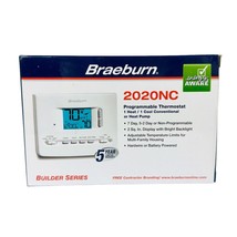 Braeburn 2020NC Programmable Thermostat Builder Series 1H/1C 7 Day, 5-2 Day - £27.69 GBP