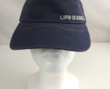 Life Is Good With Anchor Blue Embroidered Unisex Adjustable Visor - $7.75
