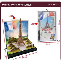 Eiffel Tower France 3D Diorama World Famous Architecture Display DIY - $9.99