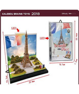 Eiffel Tower France 3D Diorama World Famous Architecture Display DIY - £7.85 GBP