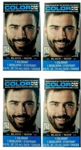 5 X Brand New Men Mustache Beard Brush In Gel Hair Dye Coloring Men&#39;s Kit Black - £21.13 GBP
