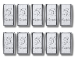 10 Silver Bars 3 grams Pure 999 Fine Solid 5GN Bars Bullion Precious Met... - $20.76