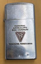 Zippo. National Annealing Box Co. Slim Lighter - $38.61