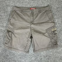 Union Bay Shorts Mens 40 Gray Flat Front Cargo Bottoms Cotton Adult - $14.38