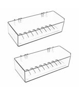 NDWLNYDM 2pc Acrylic Wall Mount Shower Shelves with Adhesive Tape Clear - $227.56 MXN