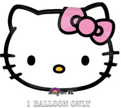 Hello Kitty Super Shaped Foil Mylar Balloon Birthday Party Supplies 20&quot; New - £7.03 GBP