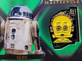 Star Wars Masterwork C-3PO MEDALLION CARD R2D2 Green Parallel CM-RC 95/99 - £10.31 GBP