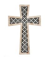 Arabesque Art Wood &amp; Metal  17&quot;  Wall Cross, New #AB-213 - $456.48 MXN