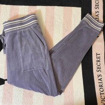 Victoria&#39;s Secret Hazy Lavender Velour Jogger Pants - Small - £21.98 GBP