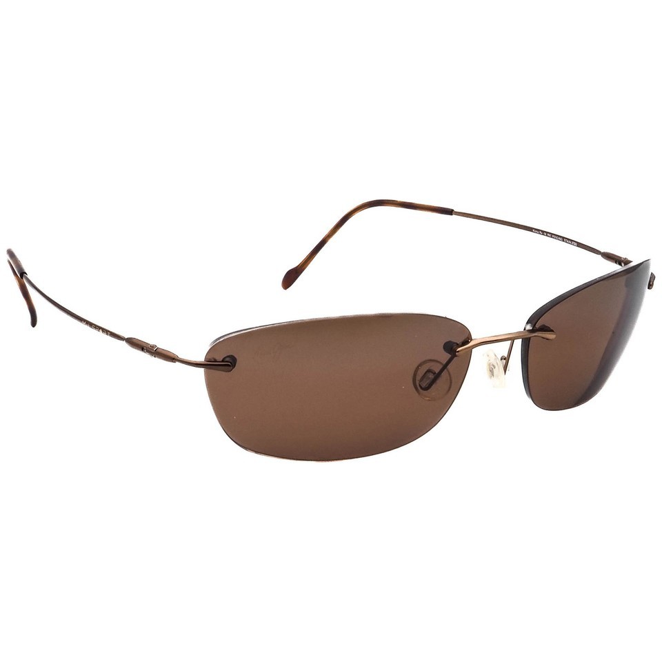 Maui Jim (RxLenses) Kona Rx MJ-451-23 Brown Rimless Metal Japan 59 mm - $199.99