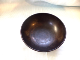 Antique Chinese Bronze Singing Bowl  With longevity Central Seal Carved ... - £34.64 GBP