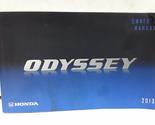 2013 Honda Odyssey Owners Manual [Paperback] Honda - £23.56 GBP
