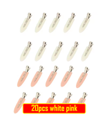 No Crease Hair Clips 20pcs Set, Makeup Styling Hairpins For Women, White... - $7.99