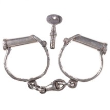 c1900 Croft Darby Style Antique Handcuffs - £525.54 GBP