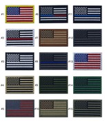 USA American Flag Patch 2&quot; x 3&quot; IRON ON Sew Embroidery Choice of Flag BE... - $94.99 MXN