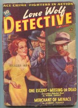 Lone Wolf Detective Pulp April 1941- Merchant of Venice - £95.54 GBP