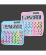 A Pair Of Desktop Calculators In Blue And Pink, Featuring A, And Busines... - $630.99 MXN