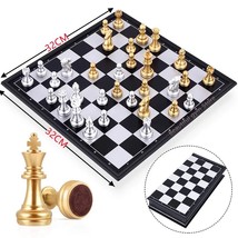 Medieval Chess Set With High Quality Chessd 32  Silver Chess Pieces Magnetic d G - £93.46 GBP