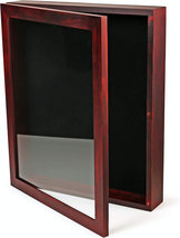 8X10 Small Shadow Box Frame, Deep Shadow Box Display Case, Red S - $1,410.68 MXN