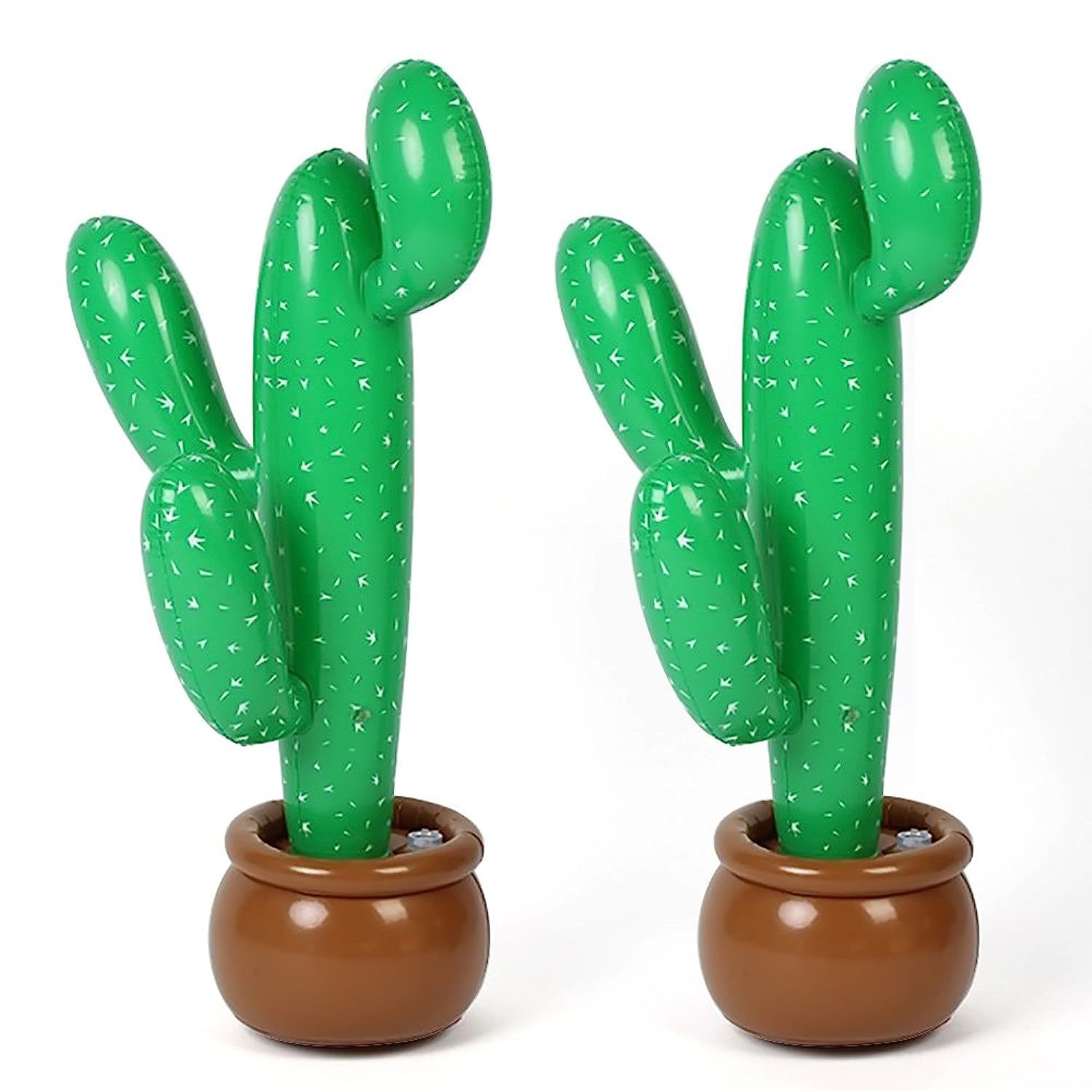 2 Pack Inflatable Cactus Beach Backdrop Favor For Hawaiian Luau Party Summer The - £21.95 GBP