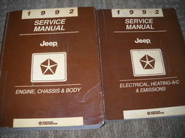 1992 Jeep Cherokee Wagoneer Wrangler Servizio Negozio Riparazione Manuale Set - £183.62 GBP