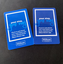 Hilton Hotels Your Stay, Your Way Hilton Honors Hotel Key Cards Lot Of 2 - £5.33 GBP