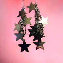 80s vintage star Dangle earrings - $20.79