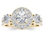 Authenticity Guarantee 
Real 14K Yellow Gold 2.00 ct TDW Natural Diamond Halo... - $3,039.99